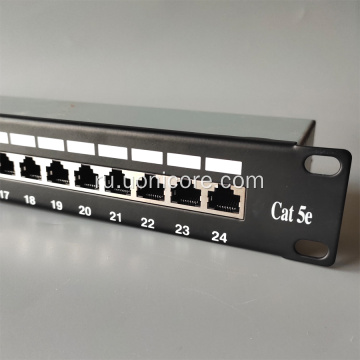 19-дюймовая коммутационная панель CAT5E STP с 24 портами высотой 1U